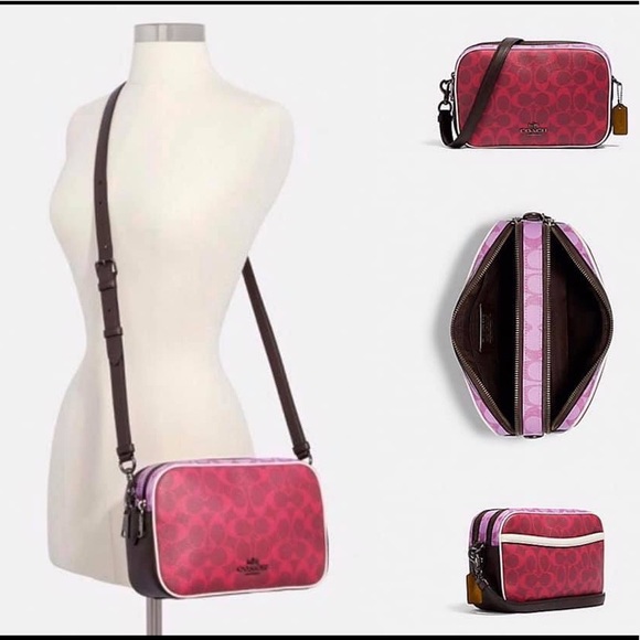 Coach Jes Crossbody Blocked Sig Canvas - Picture 8 of 8